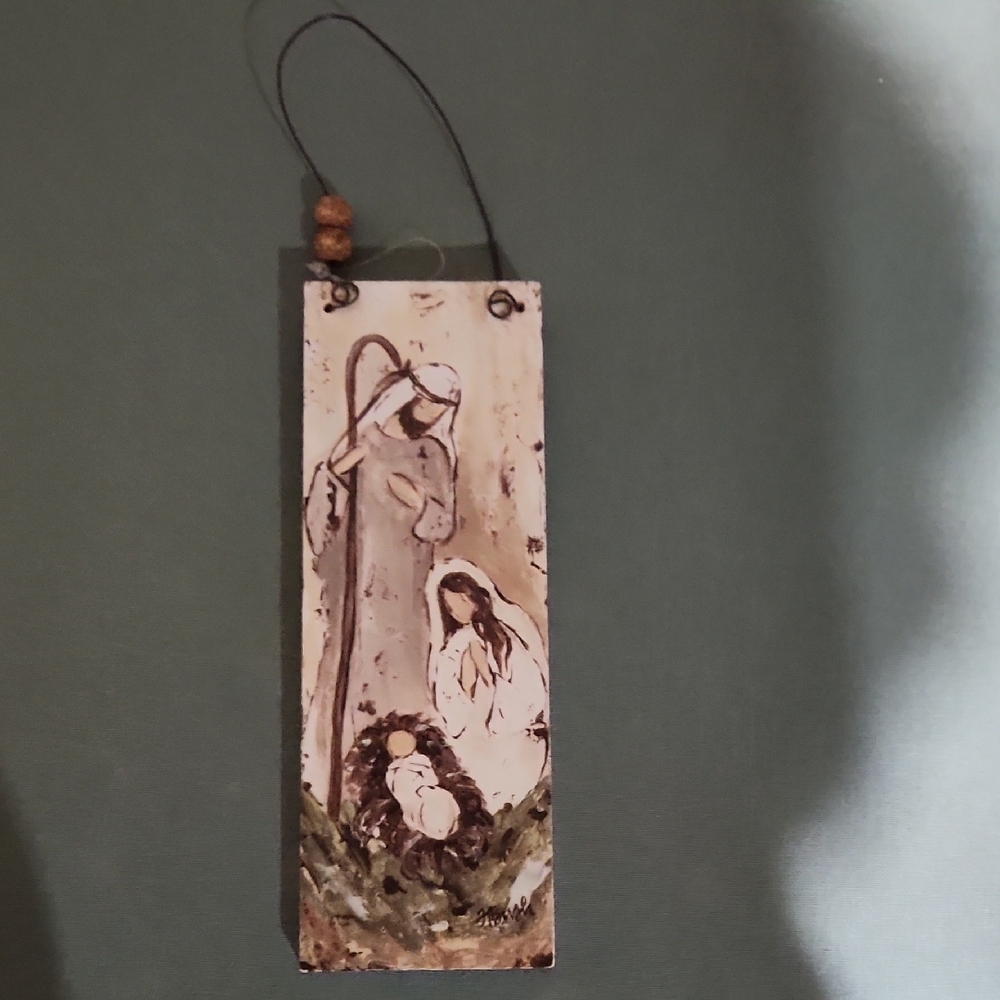 Nativity Scene Hanging Ornament